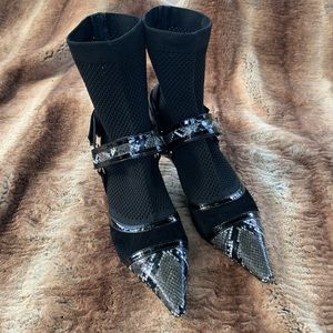 Jeffrey Campbell Abate Fishnet Booties